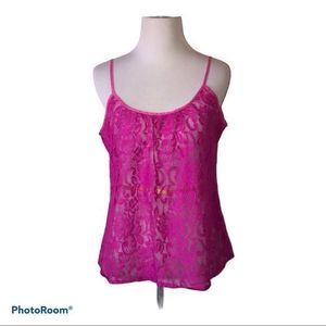 Heritage‎ 1981 medium lace pink tank top